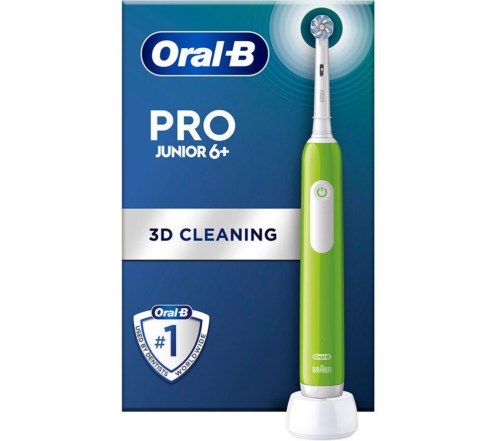 ORAL B Pro Junior Electric Toothbrush - Green, White