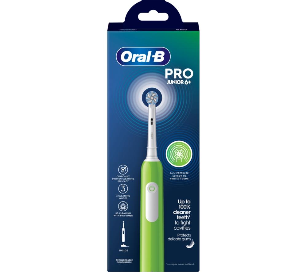 ORAL-B Pro Junior Electric Toothbrush - Green image number 3 of 14