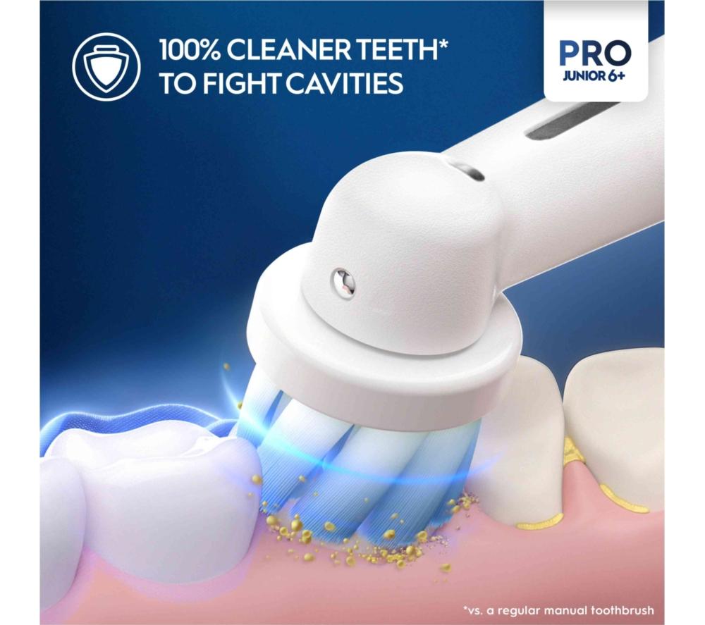 ORAL-B Pro Junior Electric Toothbrush - Green image number 4 of 14