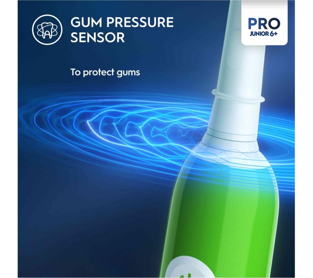 ORAL-B Pro Junior Electric Toothbrush - Green image number 5 of 14