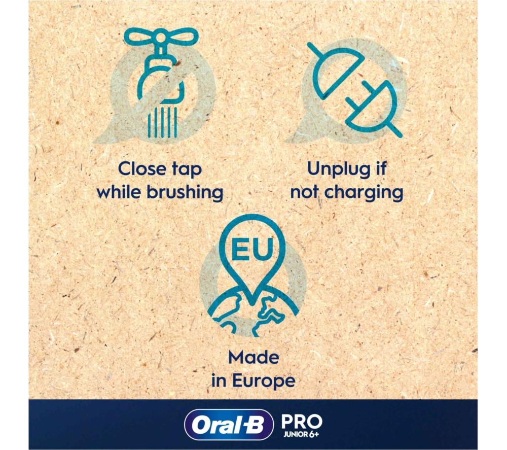 ORAL-B Pro Junior Electric Toothbrush - Green image number 9 of 14