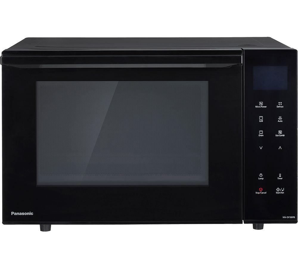 PANASONIC NN-DF38PBBPQ Compact Combination Microwave - Black, Black