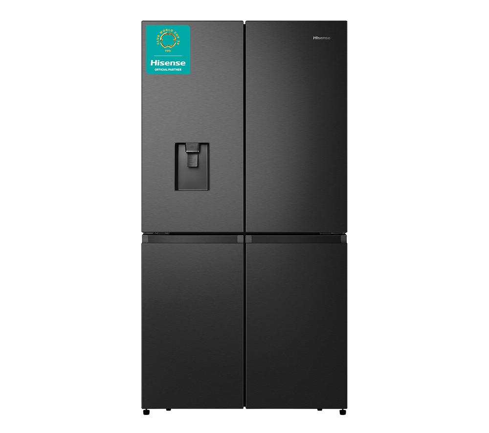 HISENSE PureFlat RQ758N4SWFE Smart Fridge Freezer - Black Stainless Steel