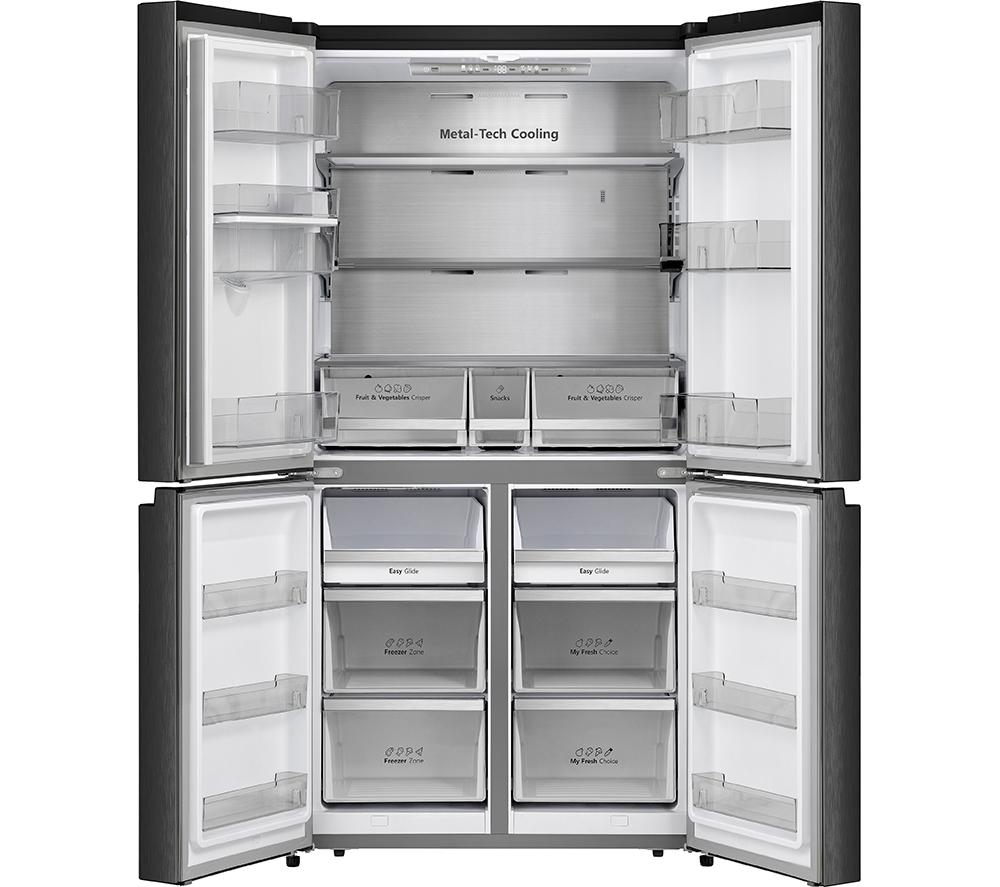 HISENSE PureFlat RQ758N4SWFE Smart Fridge Freezer - Black Stainless Steel image number 12 of 15