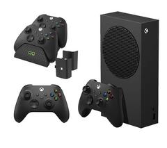 MICROSOFT Xbox Series S (1 TB), Additional Black Controller & VS2881 Xbox Series X/S & Xbox One Twin Docking Station (Black) Bundle