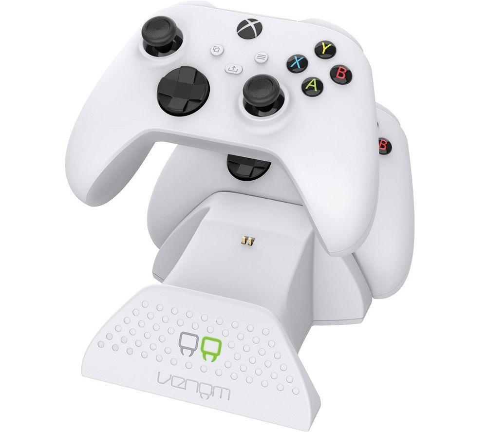 XBOX Wireless Controller (White) & VS2871 XBOX Series X/S & XBOX One Twin Docking Station (White) BundleNN image number 5 of 6