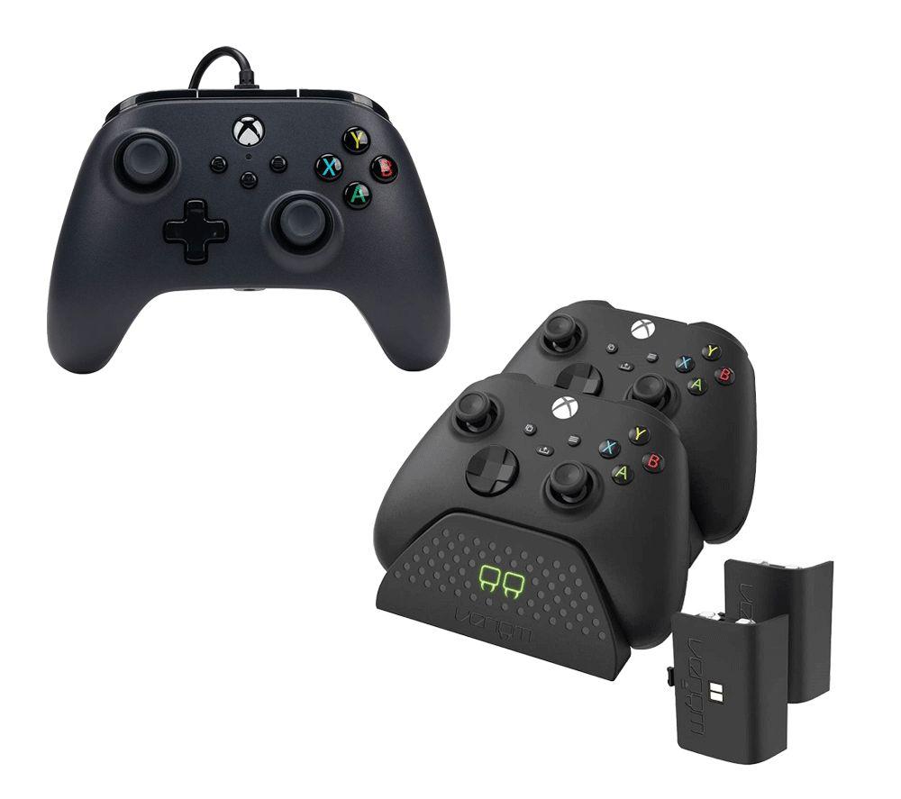 Buy Powera Xbox Series X S Wired Controller Black And Vs2881 Xbox Series X S And Xbox One Twin