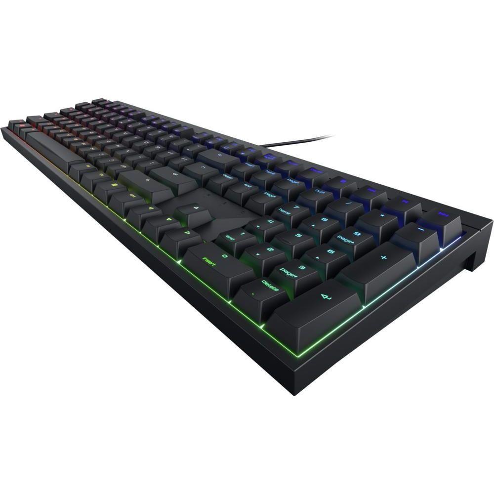 CHERRY MX 2.0S, Wired Gaming Keyboard with RGB Lighting, UK Layout (QWERTY), Designed in Germany, Original MX RED Switches, Black