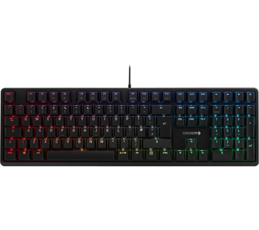 CHERRY G80-3000N RGB RGB Mechanical Gaming Keyboard - Black, Black