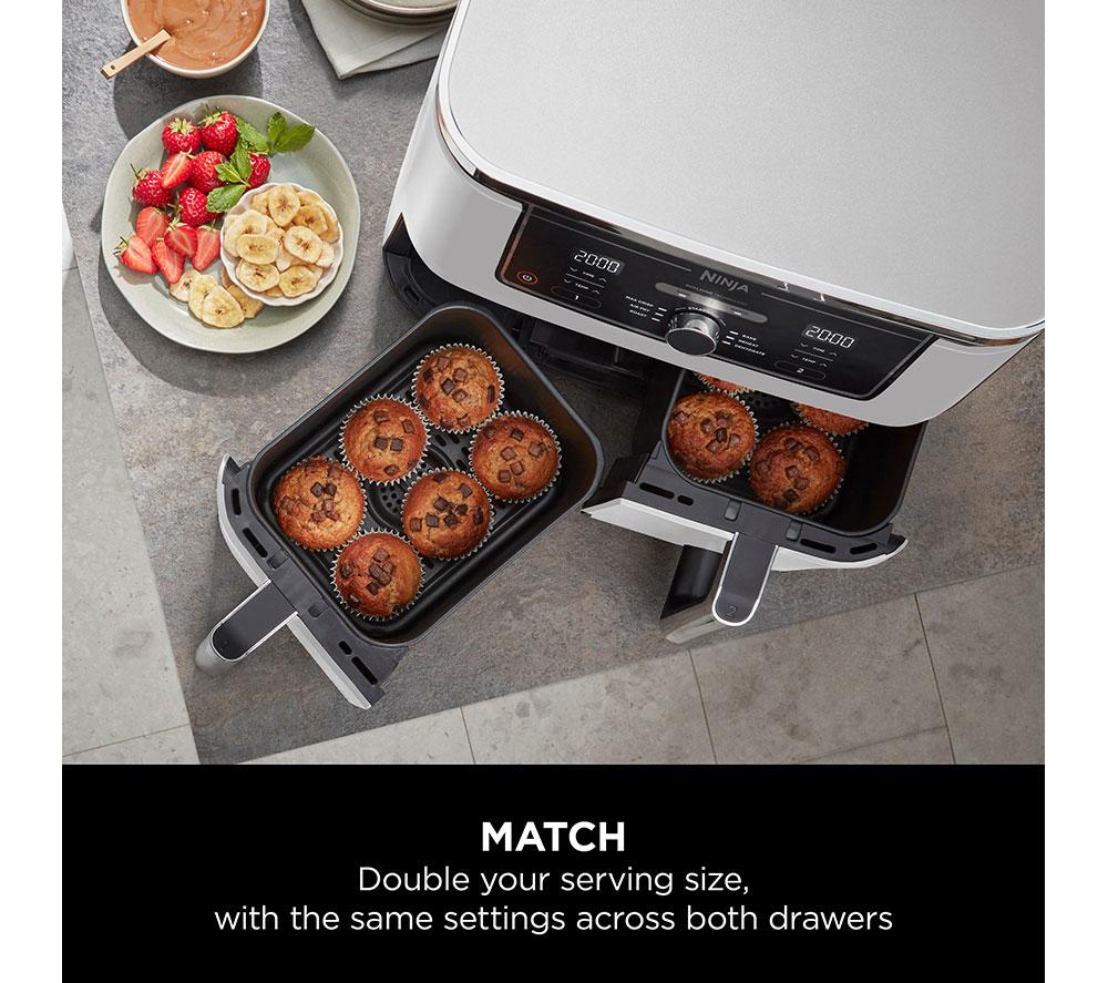NINJA Foodi MAX Dual Zone AF400UKWH Air Fryer - White image number 7 of 16