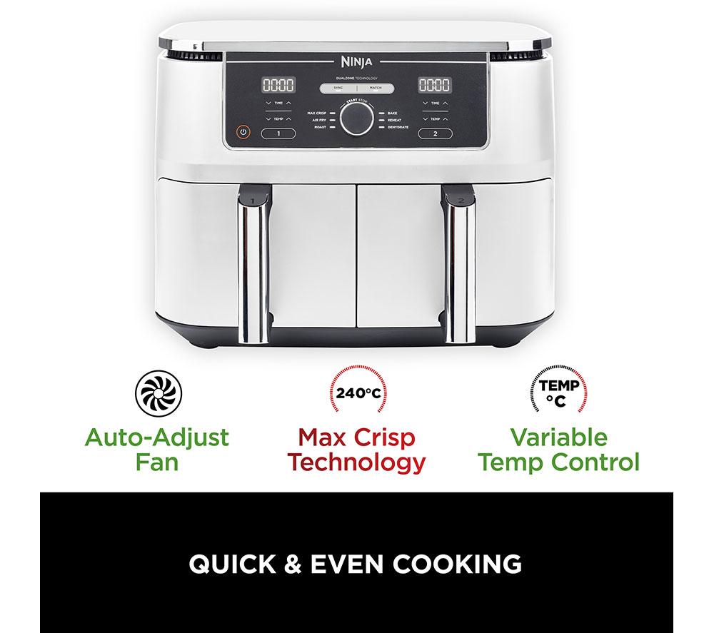 NINJA Foodi MAX Dual Zone AF400UKWH Air Fryer - White image number 10 of 16
