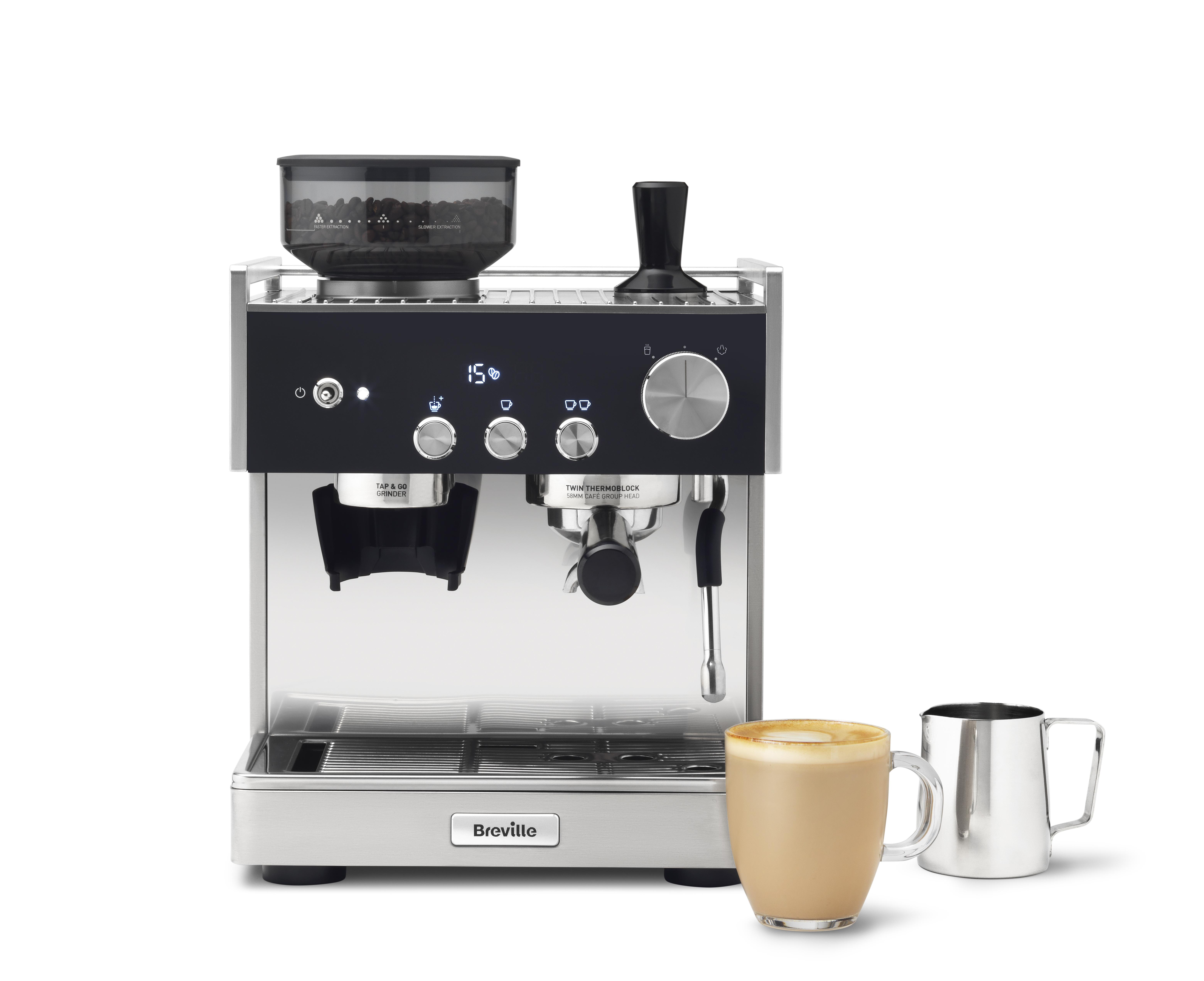BREVILLE Signature Espresso VCF160 Bean to Cup Coffee Machine - Charcoal, Stainless Steel