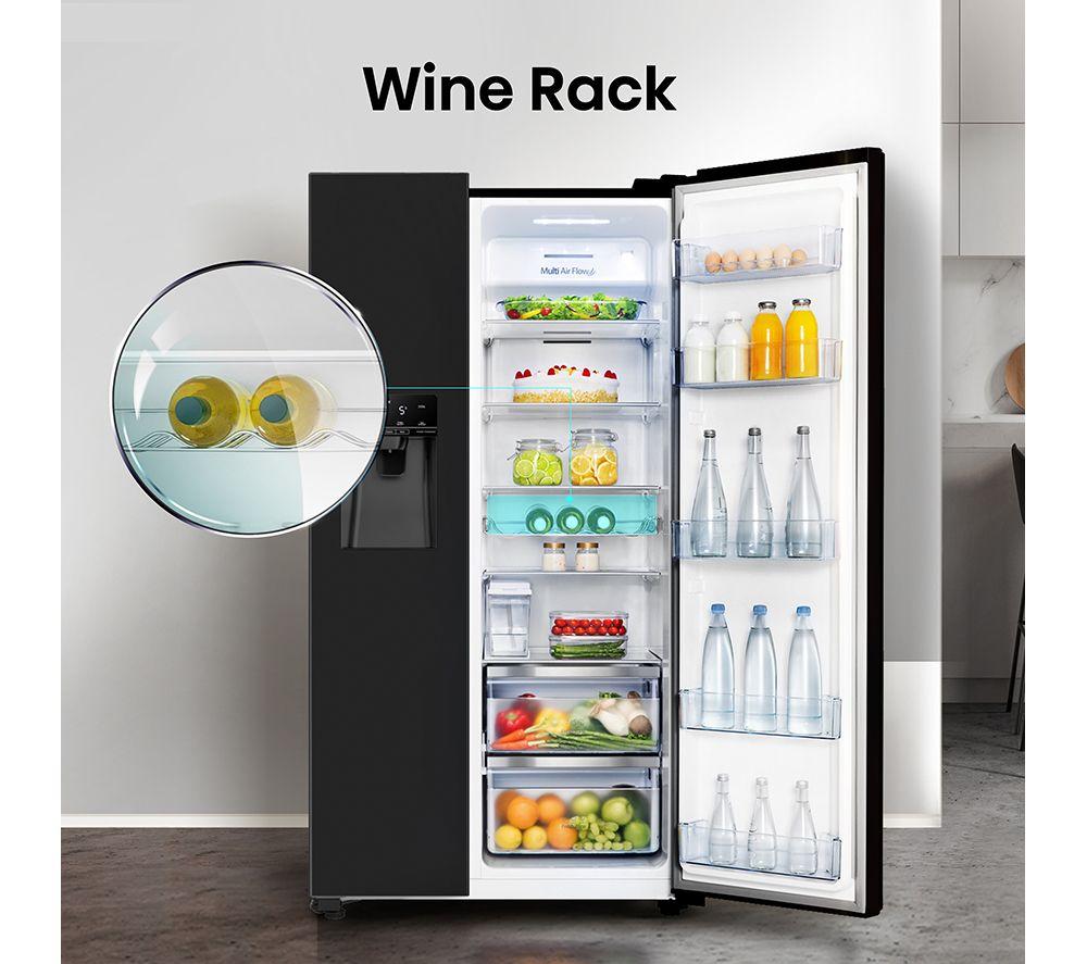 HISENSE PureFlat RS694N4TBE American-Style Fridge Freezer - Black image number 8 of 14