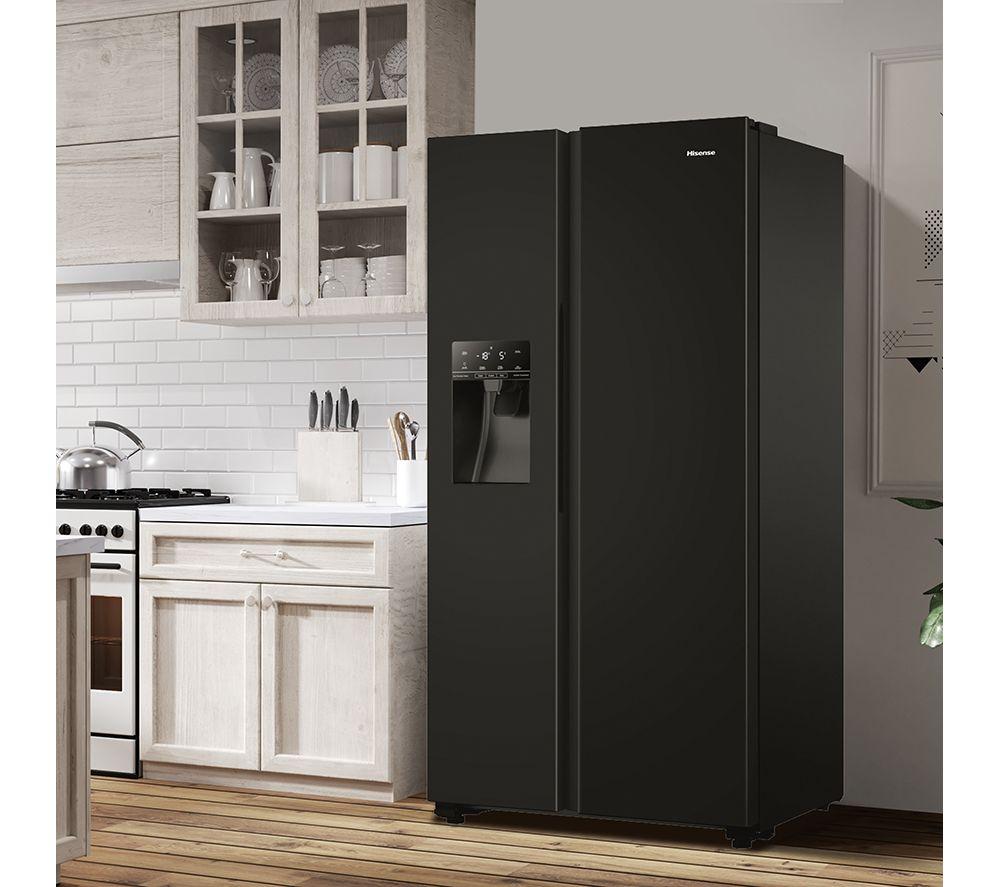 HISENSE PureFlat RS694N4TBE American-Style Fridge Freezer - Black image number 10 of 14
