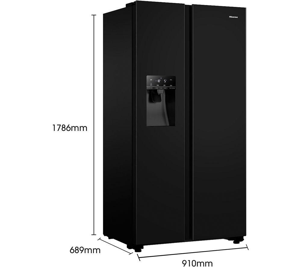 HISENSE PureFlat RS694N4TBE American-Style Fridge Freezer - Black image number 11 of 14