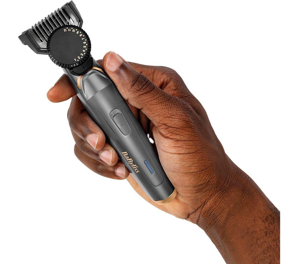 BABYLISS Graphite Precision Dry Beard Trimmer - Black & Gold image number 8 of 9
