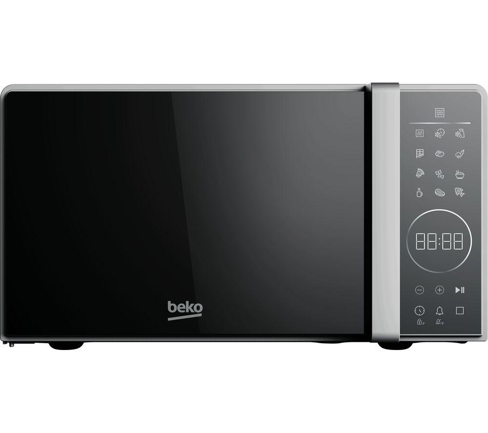 BEKO MOC20130SFB Compact Solo Microwave - Silver, Silver/Grey