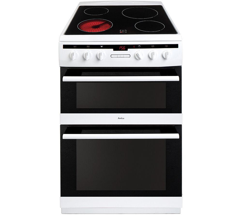 AMICA AFC6550WH 60 cm Electric Ceramic Cooker - White, White