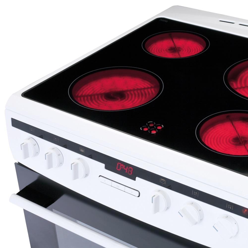 AMICA AFC6550WH 60 cm Electric Ceramic Cooker - White image number 5 of 7