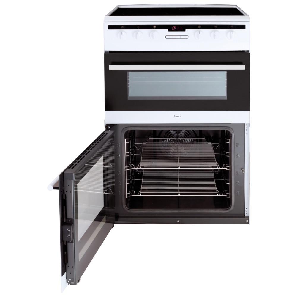 AMICA AFC6550WH 60 cm Electric Ceramic Cooker - White image number 6 of 7