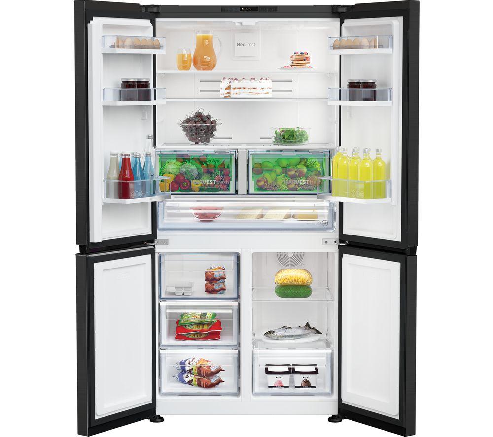 BEKO Pro HarvestFresh GN446224VPZ Fridge Freezer - Black Steel image number 3 of 14