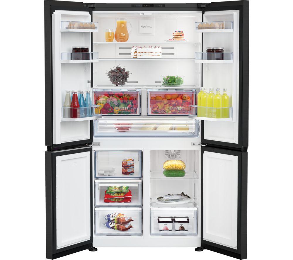 BEKO Pro HarvestFresh GN446224VPZ Fridge Freezer - Black Steel image number 4 of 14