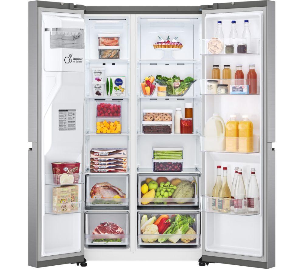 LG UVNano GSLD80PZRD American-Style Smart Fridge Freezer - Shiny Steel image number 2 of 15