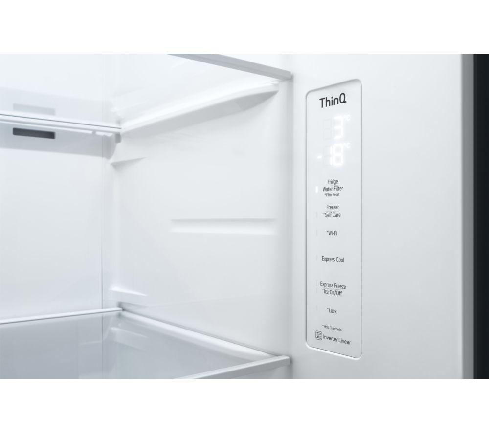 LG UVNano GSLD80PZRD American-Style Smart Fridge Freezer - Shiny Steel image number 3 of 15