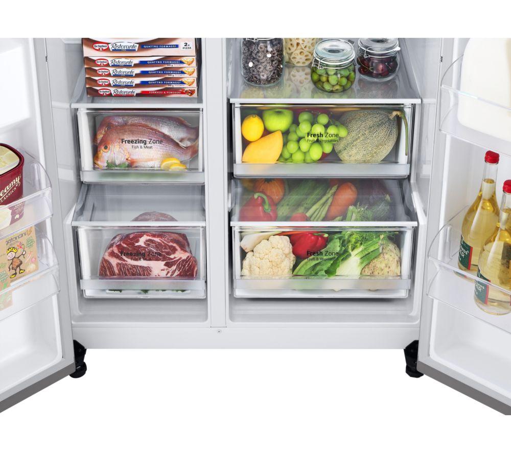 LG UVNano GSLD80PZRD American-Style Smart Fridge Freezer - Shiny Steel image number 10 of 15