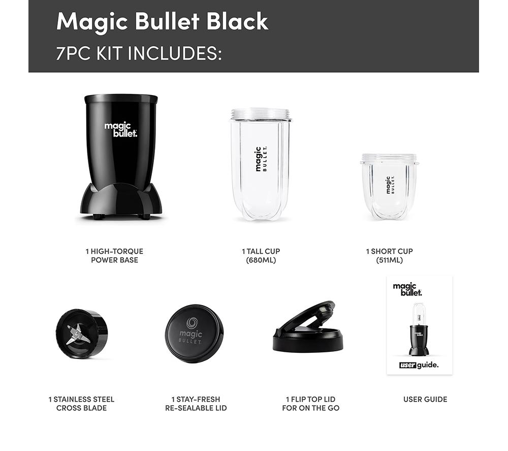 NUTRIBULLET Magic Bullet Deluxe 6-piece Blender Kit &ndash; Black image number 7 of 10