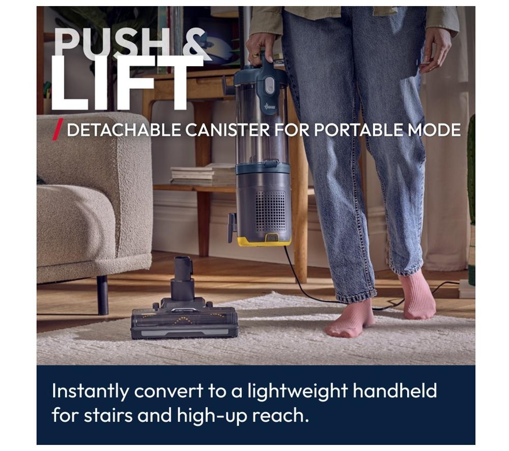 HOOVER HL4 Push&Lift Pet HL410PT Upright Bagless Vacuum Cleaner - Titanium, Blue & Orange image number 2 of 12