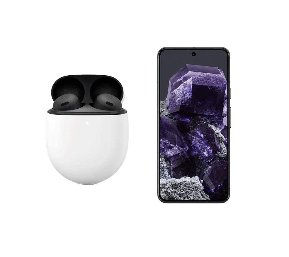 GOOGLE Pixel 8 (128 GB, Obsidian) & Pixel Buds Pro Bundle
