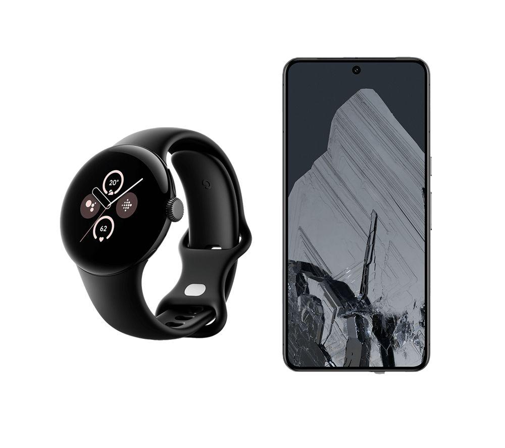 GOOGLE Pixel 8 Pro (128 GB, Obsidian) & Pixel Watch 2 Bundle