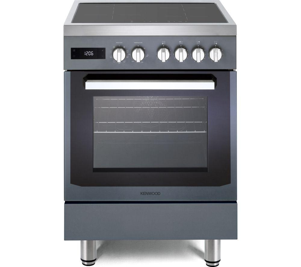 KENWOOD CK109 SLE 60 cm Electric Induction Cooker – Slate Grey & Chrome, Silver/Grey