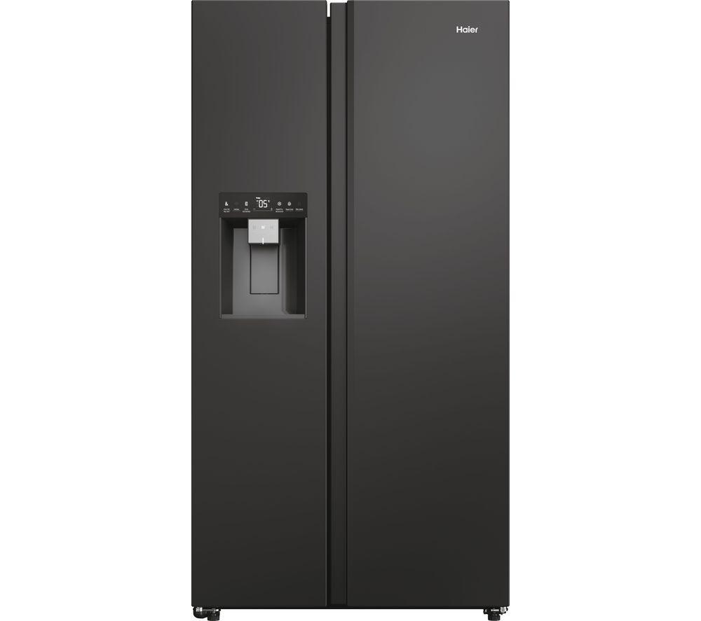 HAIER HSW79F18DIPT American-Style Smart Fridge Freezer - Slate Black, Black