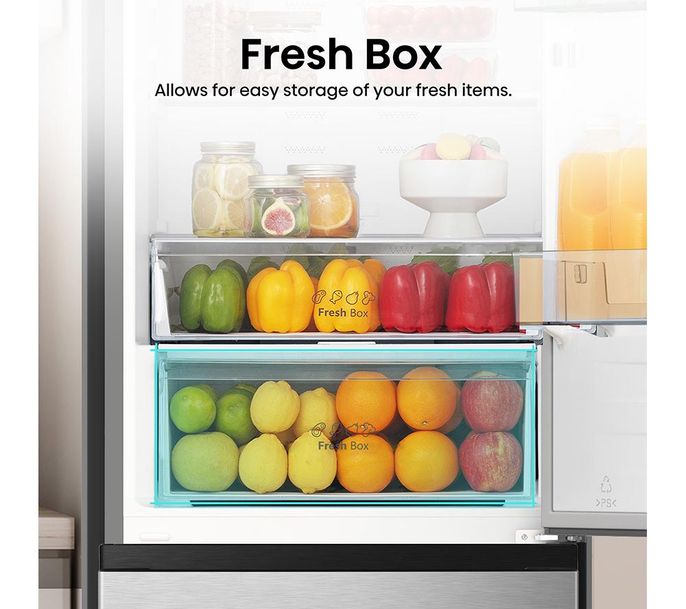 HISENSE RB440N4ACA 60/40 Fridge Freezer - Stainless Steel image number 5 of 16