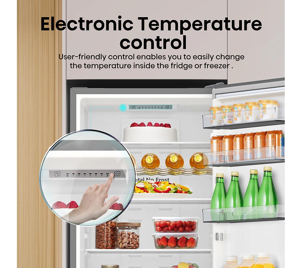 HISENSE RB440N4ACA 60/40 Fridge Freezer - Stainless Steel image number 6 of 16