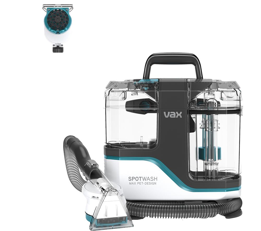 VAX SpotWash Max Pet-Design Carpet Cleaner - White & Teal Blue, Blue,White