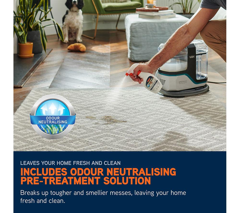 VAX SpotWash Max Pet-Design Carpet Cleaner - White & Teal Blue image number 9 of 12