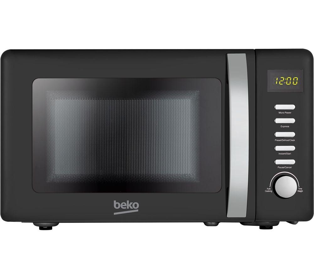 BEKO MOC20200B Compact Solo Microwave - Black, Black