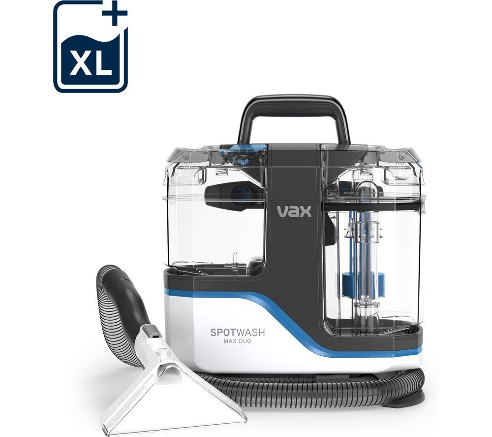 VAX SpotWash Max Duo Pet-Design Carpet Cleaner - White & Tiger Blue, Blue,White