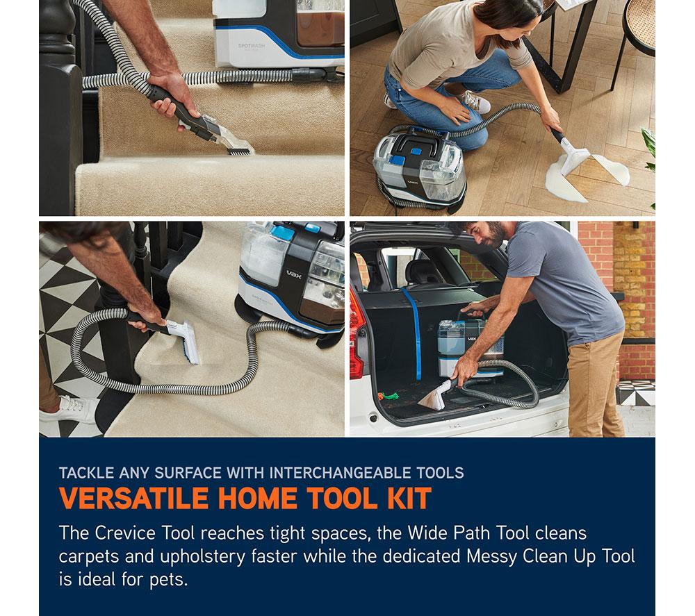 VAX SpotWash Max Duo Carpet Cleaner - White & Tiger Blue image number 6 of 10