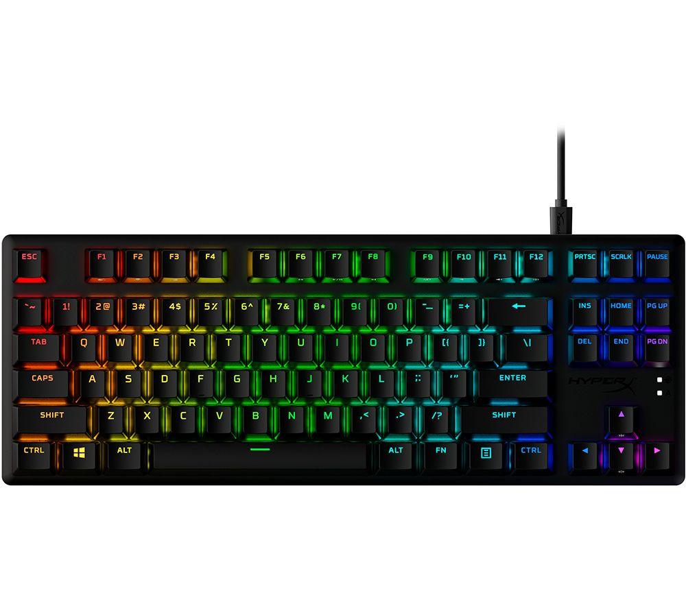 Hyperx Alloy Origins Coreu0026tradeRGB TKL Mechanical Gaming Keyboard - Black, Black