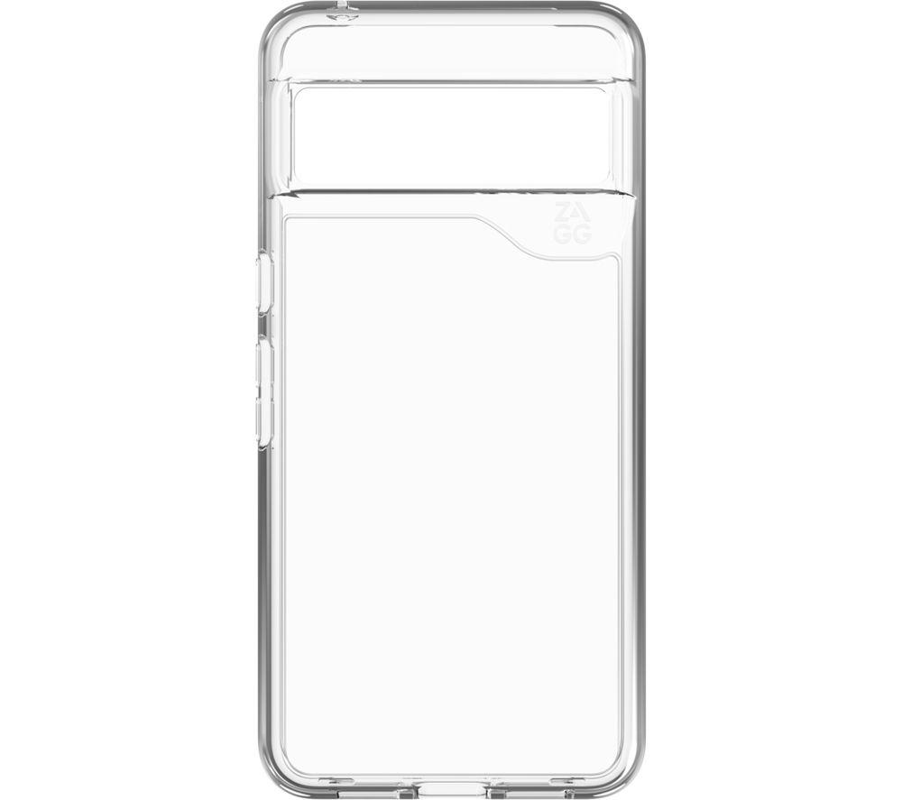 ZAGG Gear4 Crystal Palace Protective Case for Google Pixel 8 Pro, Wireless Charging, Slim, MagSafe, Graphene, Clear