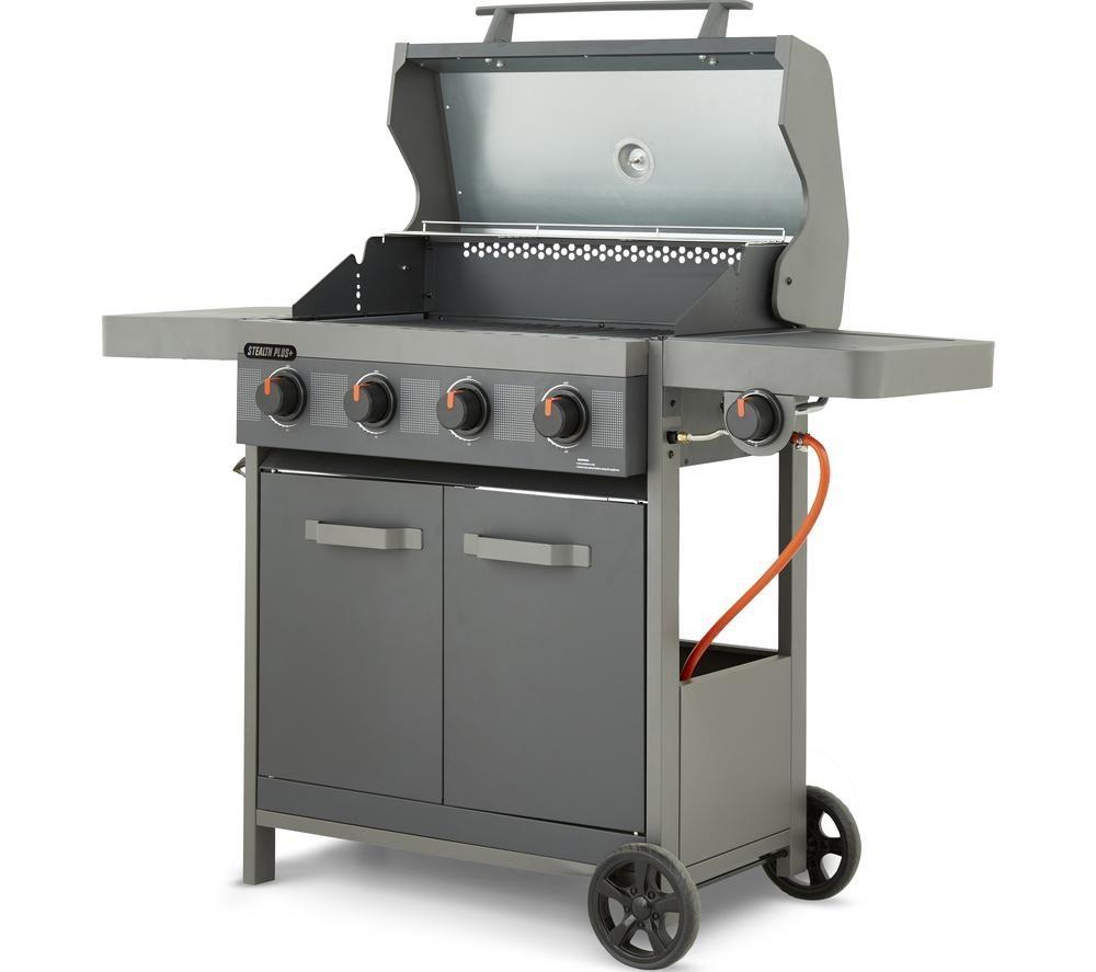 TOWER Stealth Plus T978524 4 Burner Gas BBQ - Black image number 3 of 15