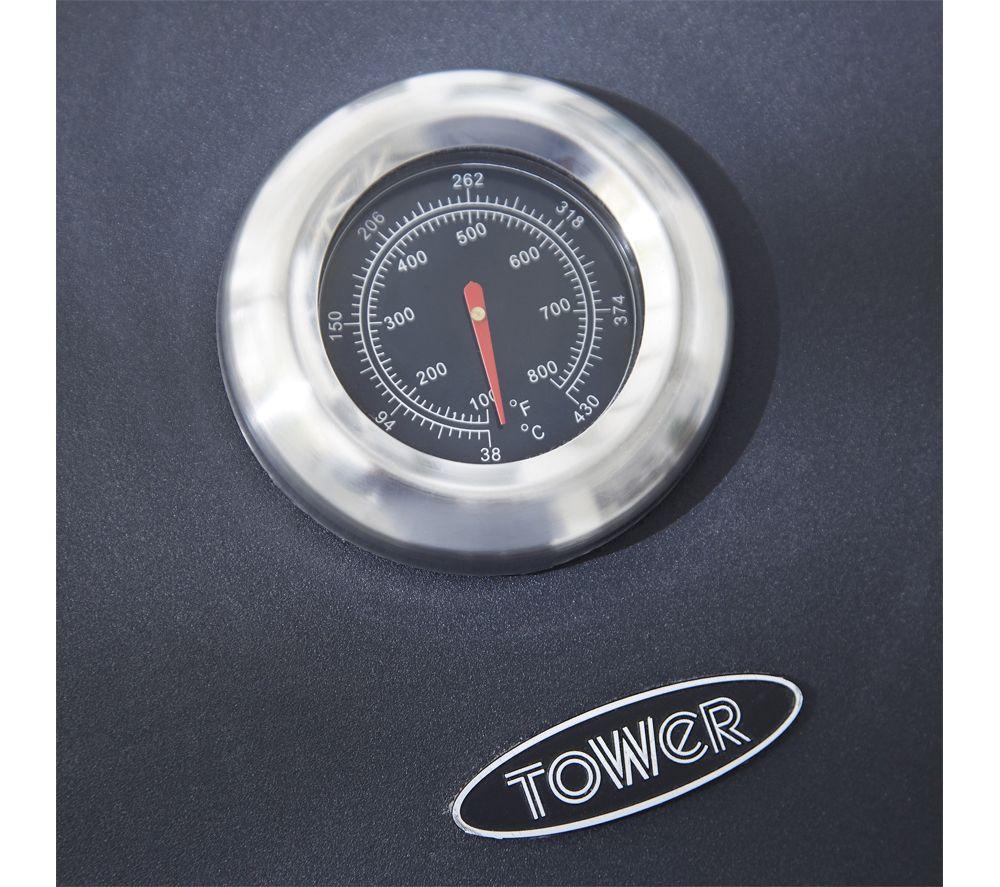 TOWER Goucho 6 Burner Grill Gas BBQ - Black image number 5 of 12