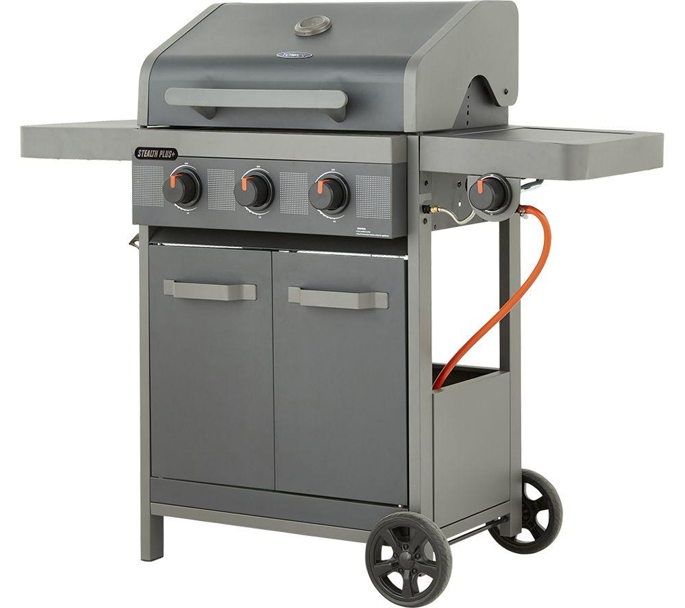 TOWER Stealth Plus T978523 3 Burner Gas BBQ - Black image number 2 of 15