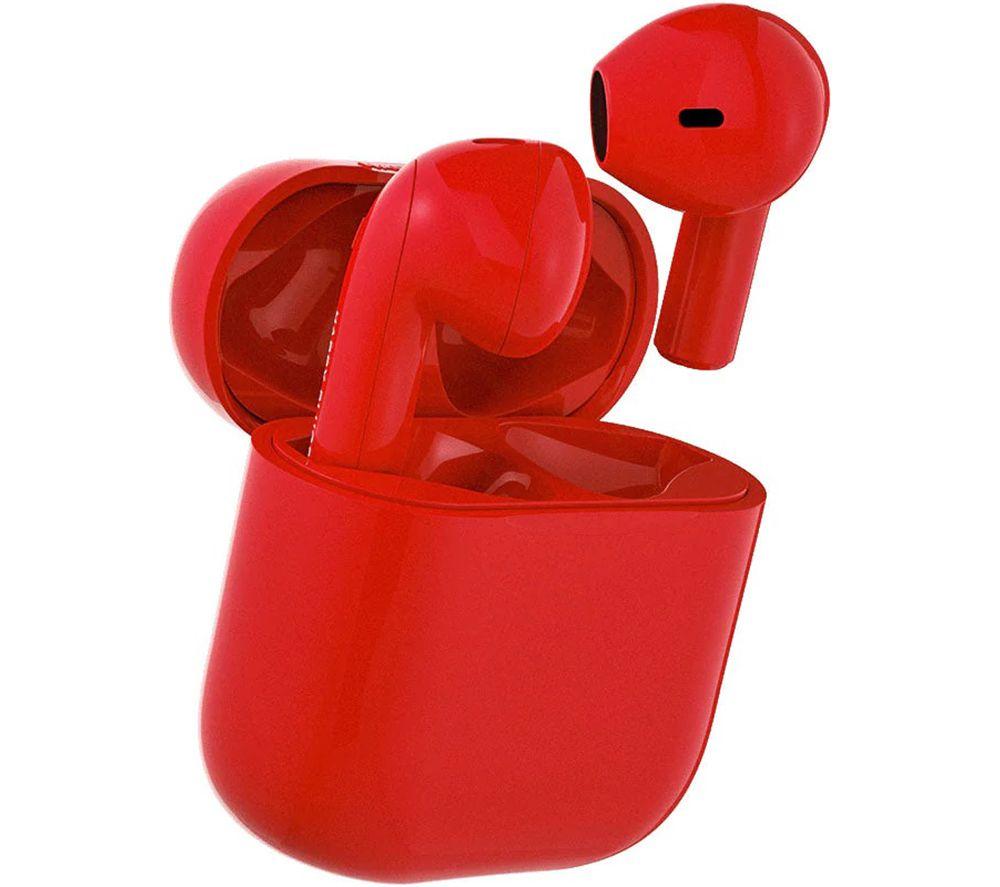 HAPPY PLUGS Joy Wireless Bluetooth Earbuds - Red image number 5 of 8