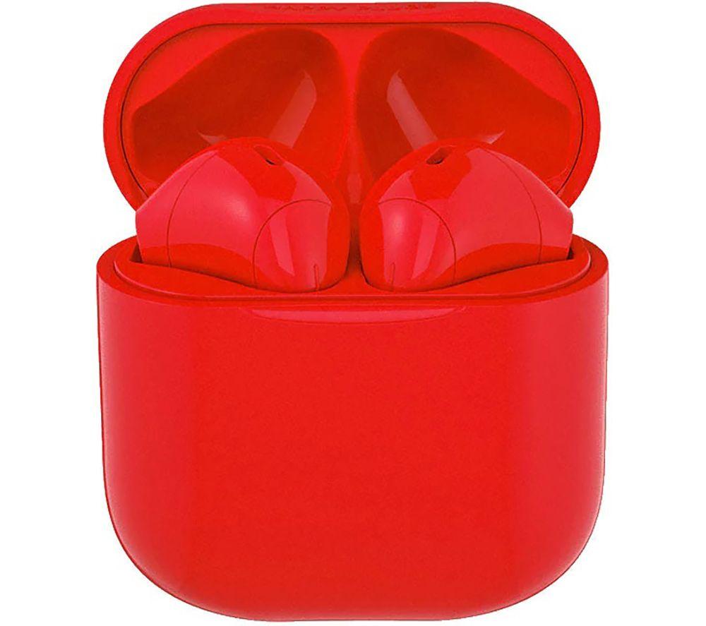 HAPPY PLUGS Joy Wireless Bluetooth Earbuds - Red image number 6 of 8