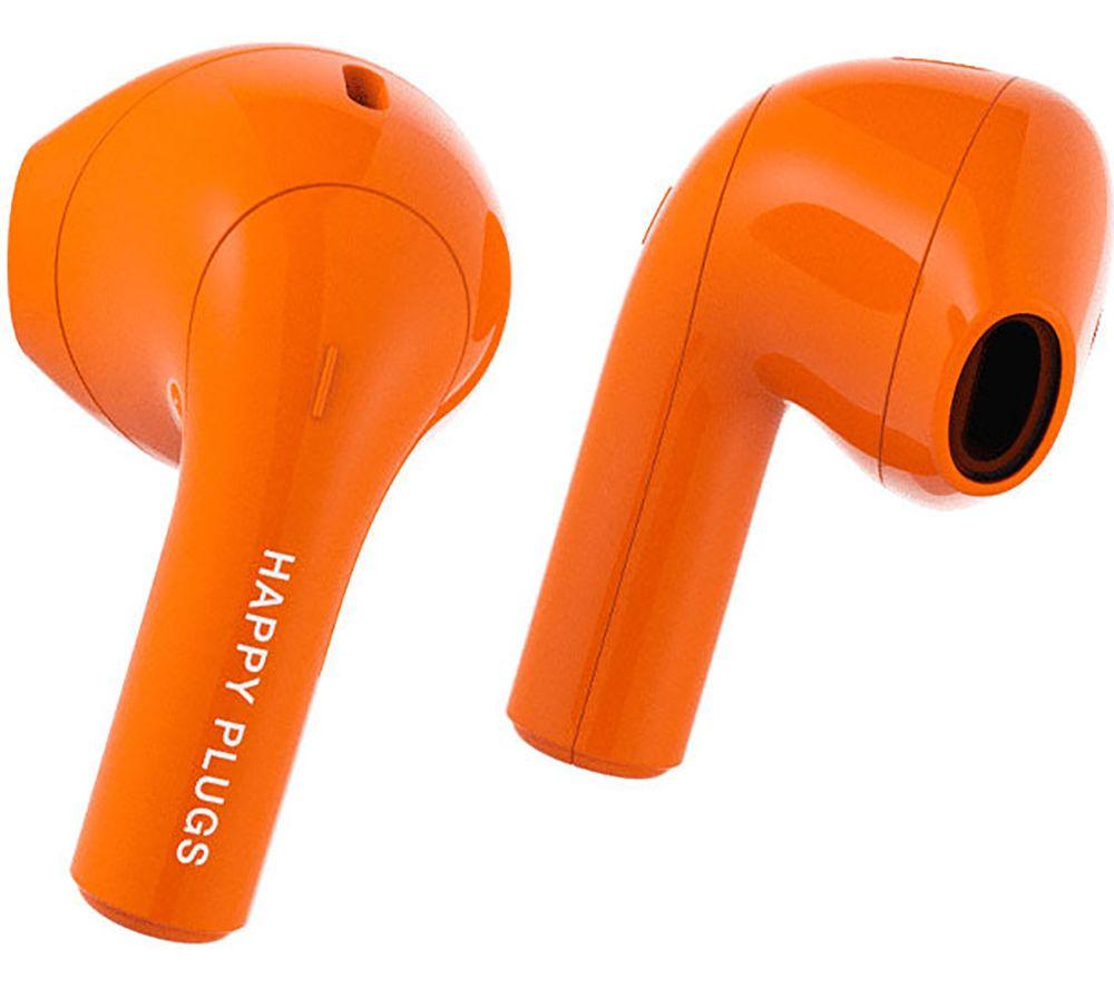 HAPPY PLUGS Joy Wireless Bluetooth Earbuds - Orange image number 2 of 8